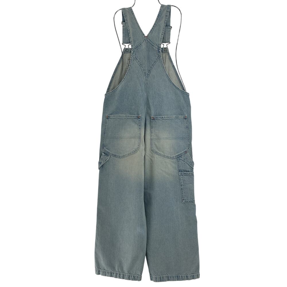 Denimist Relaxed Blue Bib Overalls Size XS - Picture 3 of 4